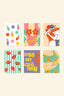Lot de 6 cartes à peindre par numéro Queens Only