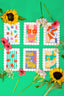 Lot de 6 cartes à peindre par numéro Queens Only